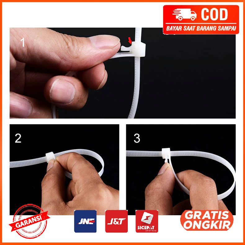 Kabel Ties Zip Cable Reusable Unik