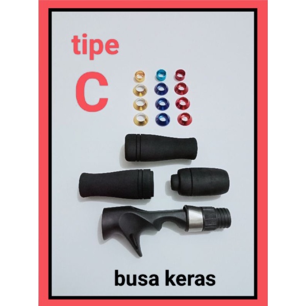 1set gagang joran bc size: 16# busa keras