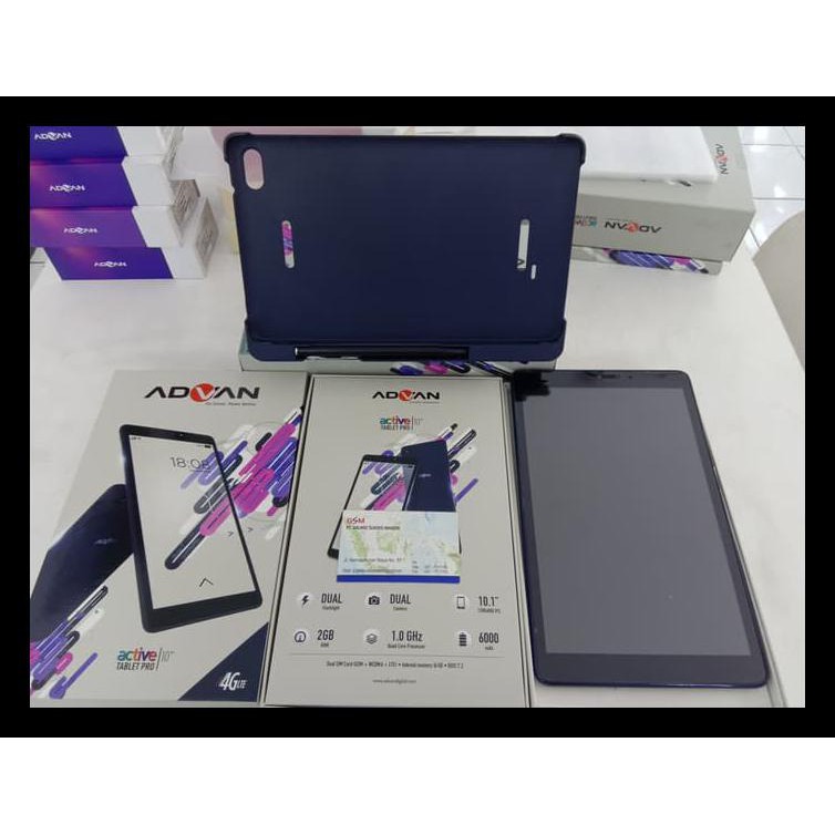 TABLET ADVAN I10 RAM 2GB GARANSI RESMI - Biru TERJAMIN
