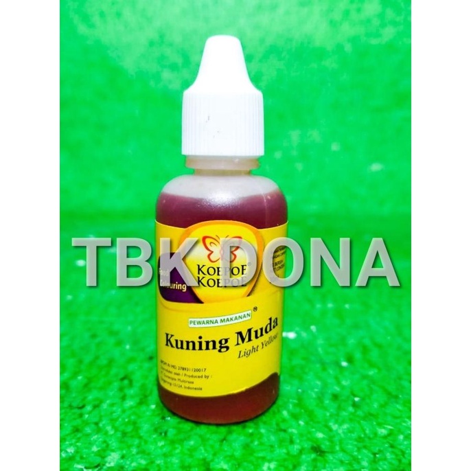 

Pewarna Makanan Kuning Muda Koepoe-Koepoe 30 ml / Pewarna Kuning Muda PRODUK TERBATAS Kode 1