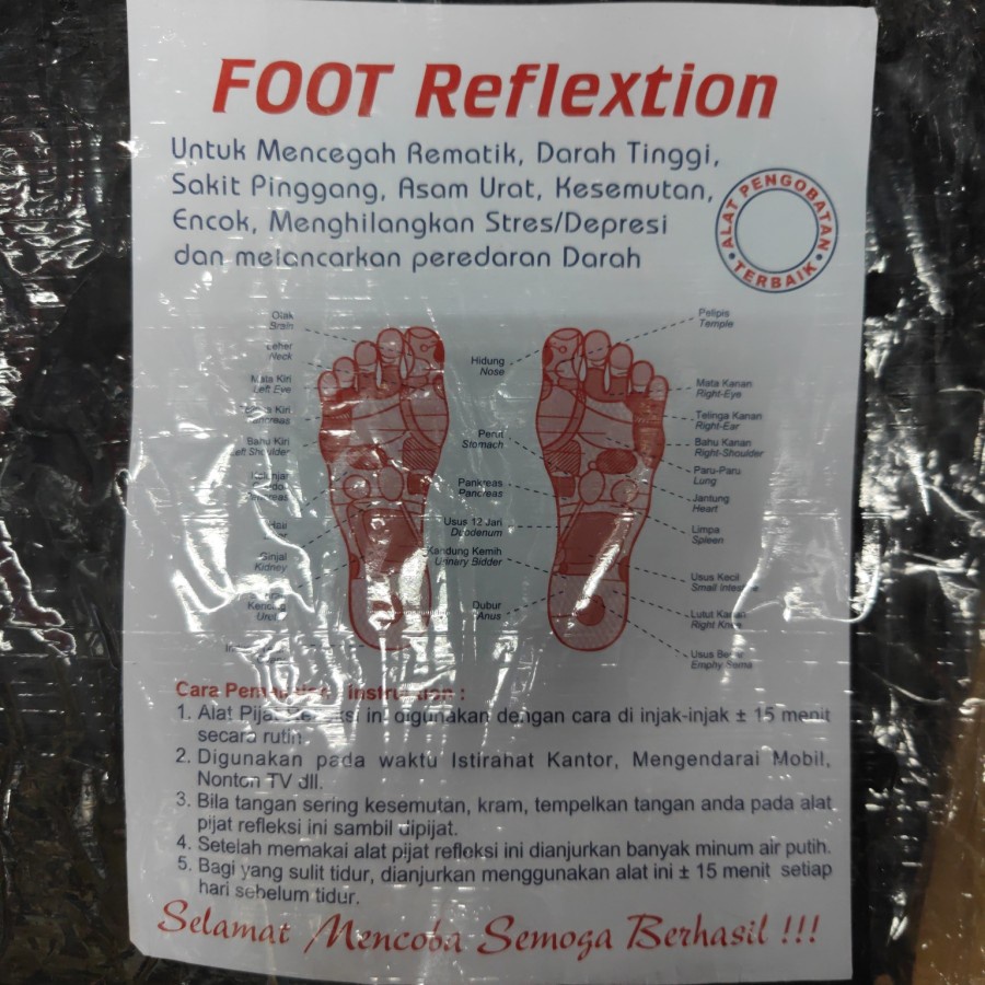 Karpet Refleksi / Alat Pijat Alas Kaki / Karpet Kesehatan / Foot Relexion