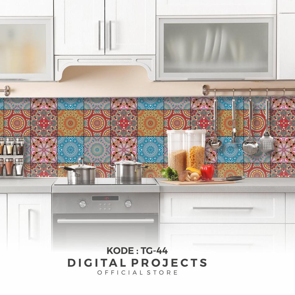 Bagus!!!!!! Stiker Tegel Hiasan Lantai Stiker Dinding Dapur - TG