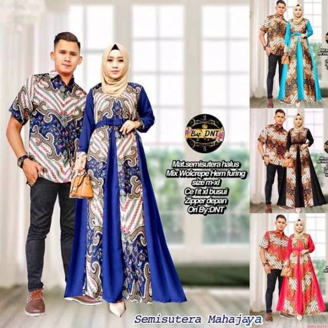 BAJU CANTIK PRAMUGARI Manisha batik semi sutra couple mahajaya Diskon