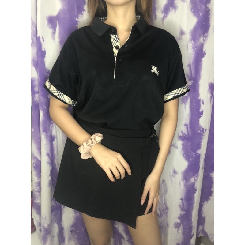 kaos burberry preloved polo cewek