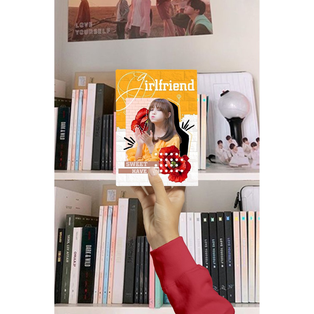 

GIRLFRIEND BUKU TULIS CEWE DIARY Aesthetic Hard Cover Buku Catatan / KPOP KOREA NOTEBOOK SEKOLAH A5