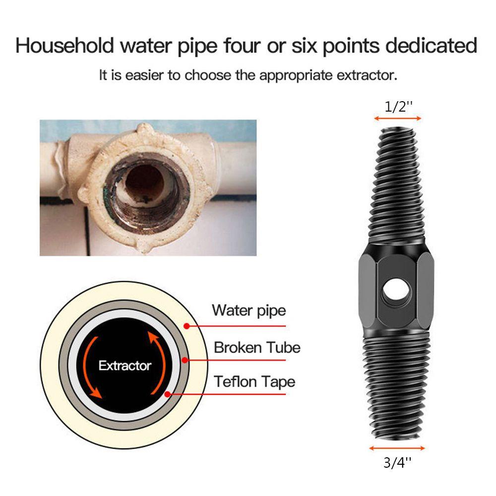 POPULAR Populer Broken Wire Extractor Keran Kran Keran Multifungsi 1/2 ''3/4'' Pembuka Baut Pipa