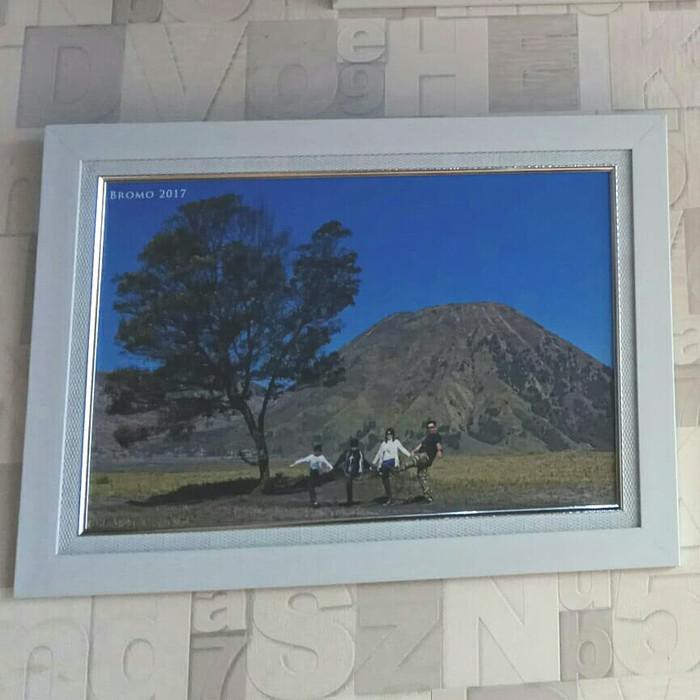 Unik Cetak Foto Ukuran 40x60 Plus Bingkai Linen Putih Berkualitas Shopee Indonesia