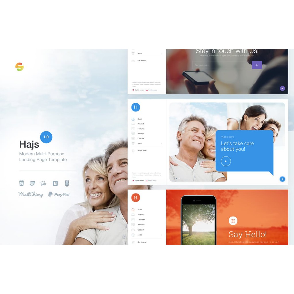 Landing Page - Hajs Modern Multi-Purpose Landing Page Template