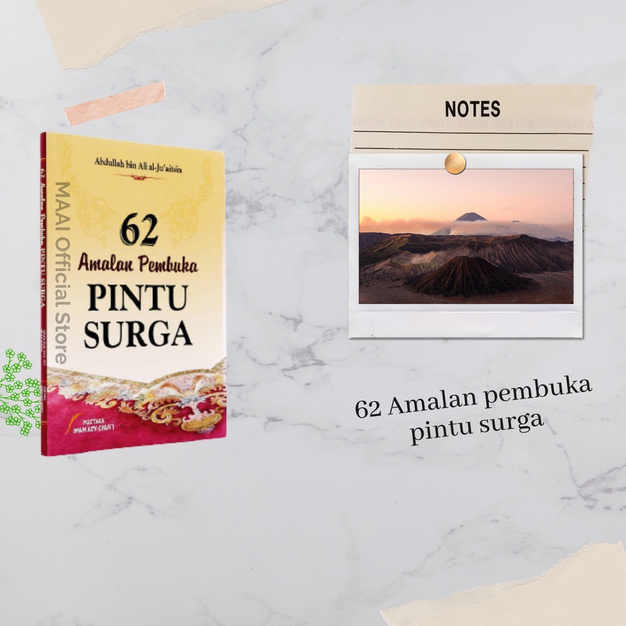 Jual Buku 62 Amalan Pembuka Pintu Surga Pustaka Imam Syafii Pintu ...