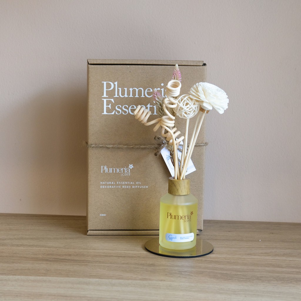 Reed Diffuser Plumeria Scent Essential Oil - Sejenak Pengharum Ruangan-3