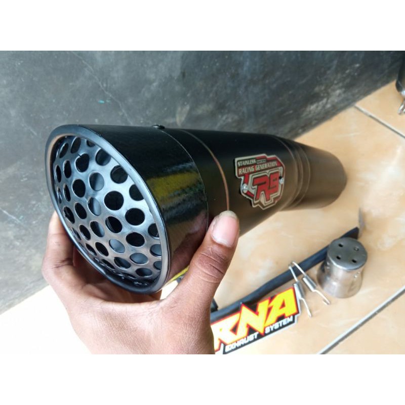 KNALPOT R9 H2 SILENCER ONLY VIXON, NMAX, PCX, R15 BONUS DB KILLER