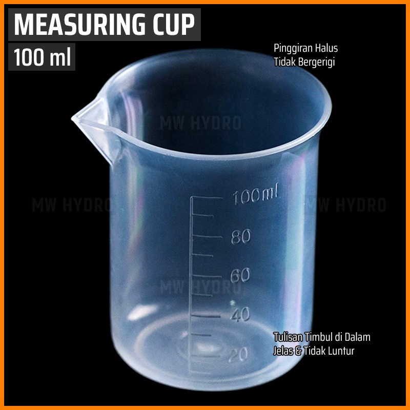 Measuring Cup, Gelas Ukur / Gelas Takar, 100 ml