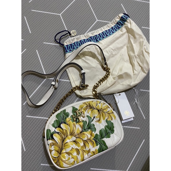 TORY BURCH TB KIRA CHEVRON CAMERA BAG PRELOVED AUTHENTIC PL