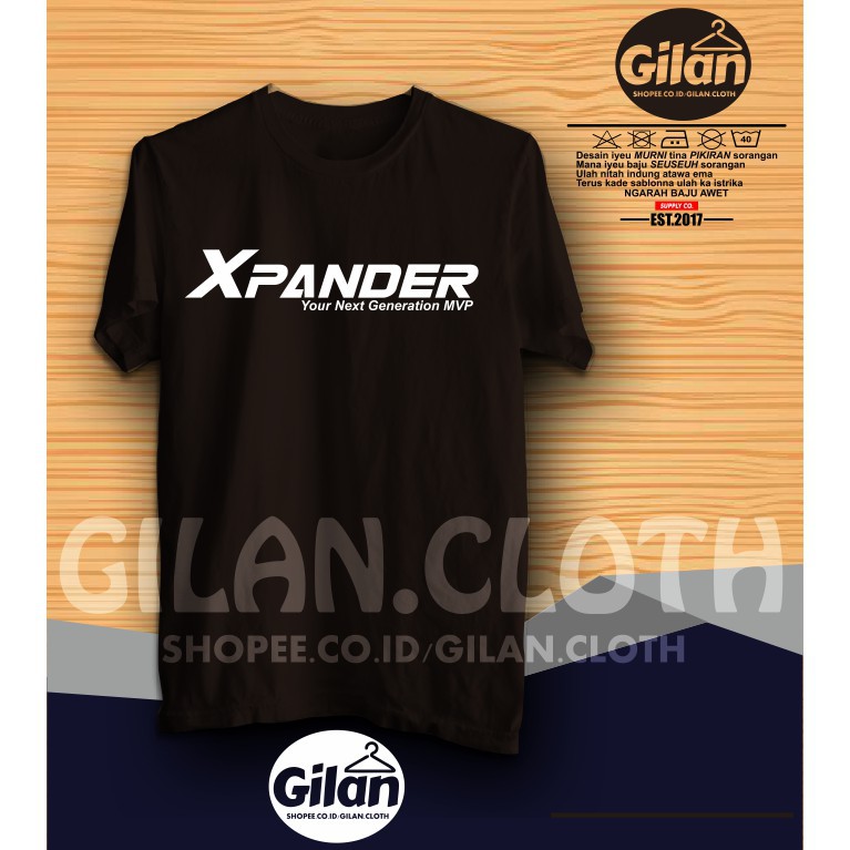 original corner concept BAJU Kaos Mobil Mitsubishi Xpander YOUR NEXT GENERATION MVP Design RACING