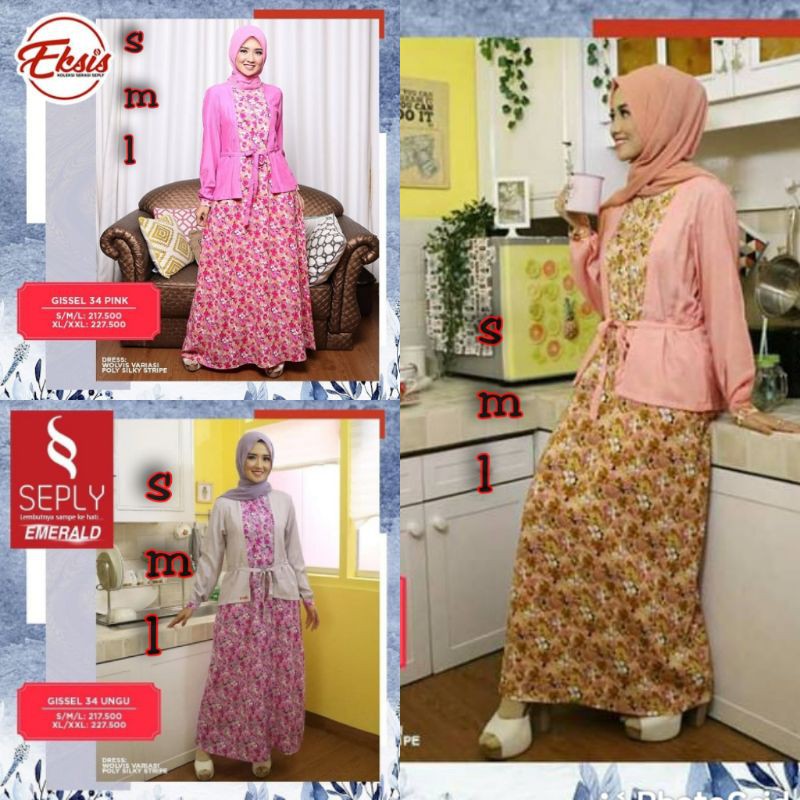 Gamis ibu ibu syari busui Baju wanita fashion muslim