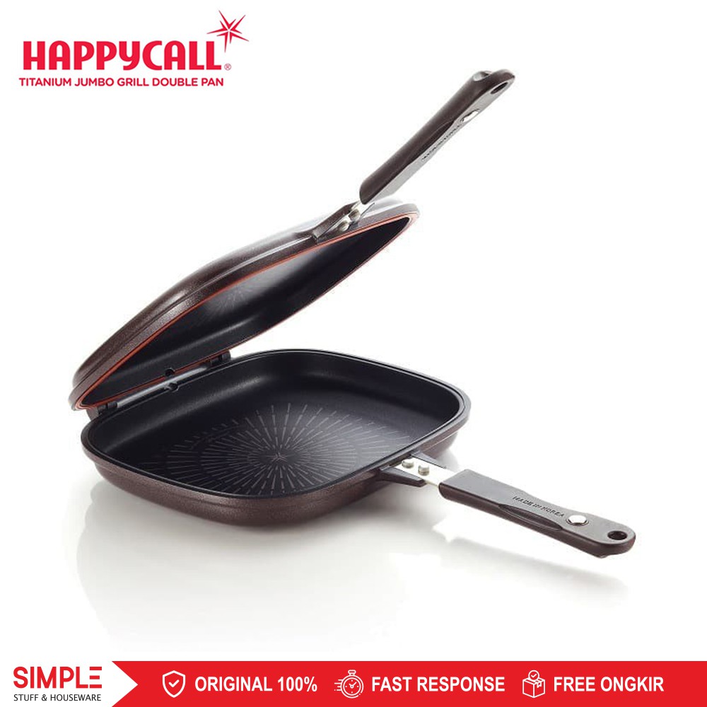 Happy Call Titanium Double Pan Jumbo Grill & Standard  - Original