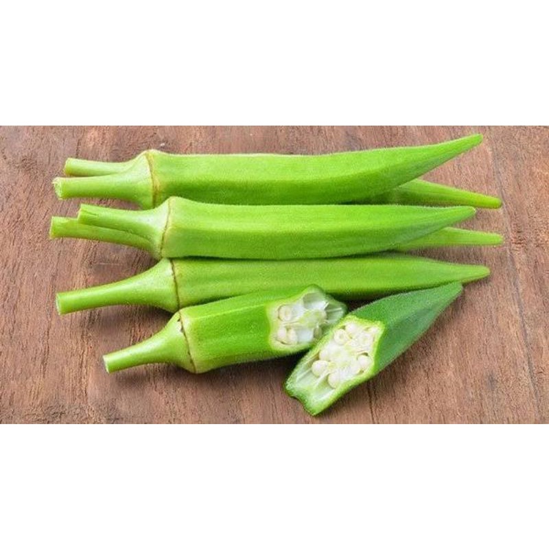 Benih okra hijau