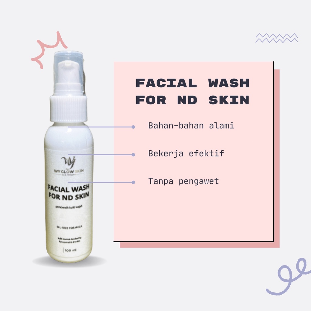 Sabun Cuci Muka Glowing Bpom Dr. Widyarini Facial Wash For ND Skin Sabun Muka Untuk Kulit Normal dan Kering BONUS Hand Sanitizer &amp; FREE Packing Bubble Wrap