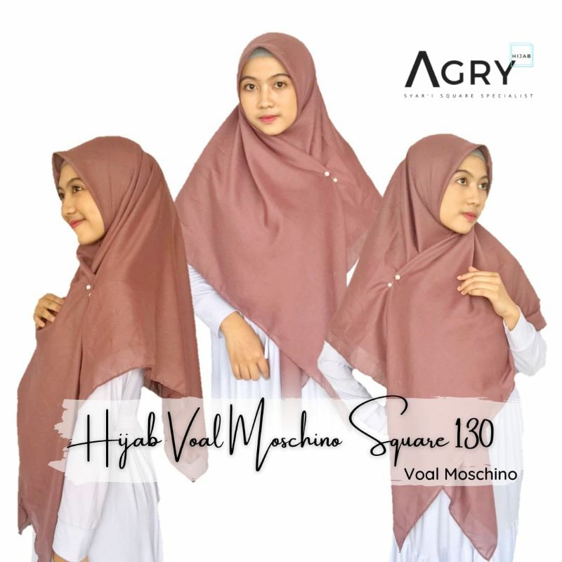 ᴀɢʀʏ Hijab Voal Moschino Square 130