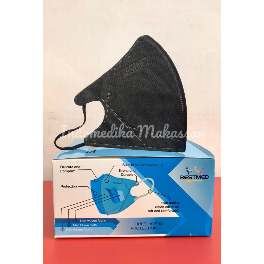 Masker Medis Duckbill 3ply Bestmed isi 50 pcs