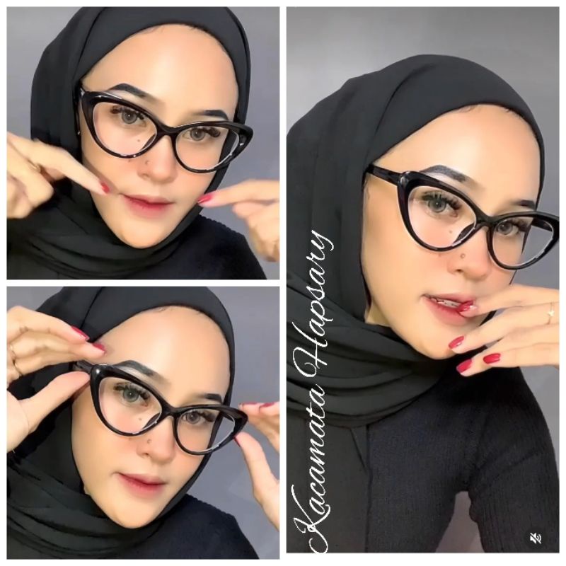 ( TERBARU ) KACAMATA WANITA CAT EYE PAKET LENSA ANTI RADIASI | KACAMATA MINUS | FRAME SUZHI 2020