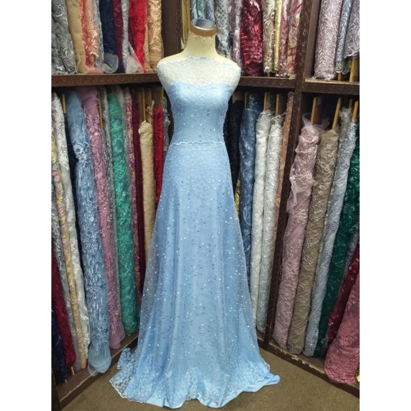 bahan/kain tulle sakura/brokat kebaya/tulle kebaya