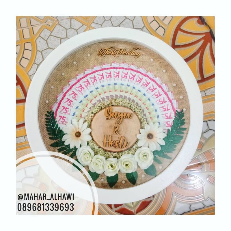 Mahar rustic, Mahar bulat 35cm