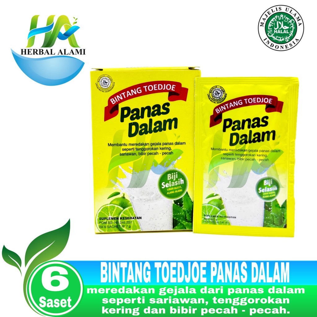 Bintang Toedjoe Panas Dalam Biji Selasih per BOX