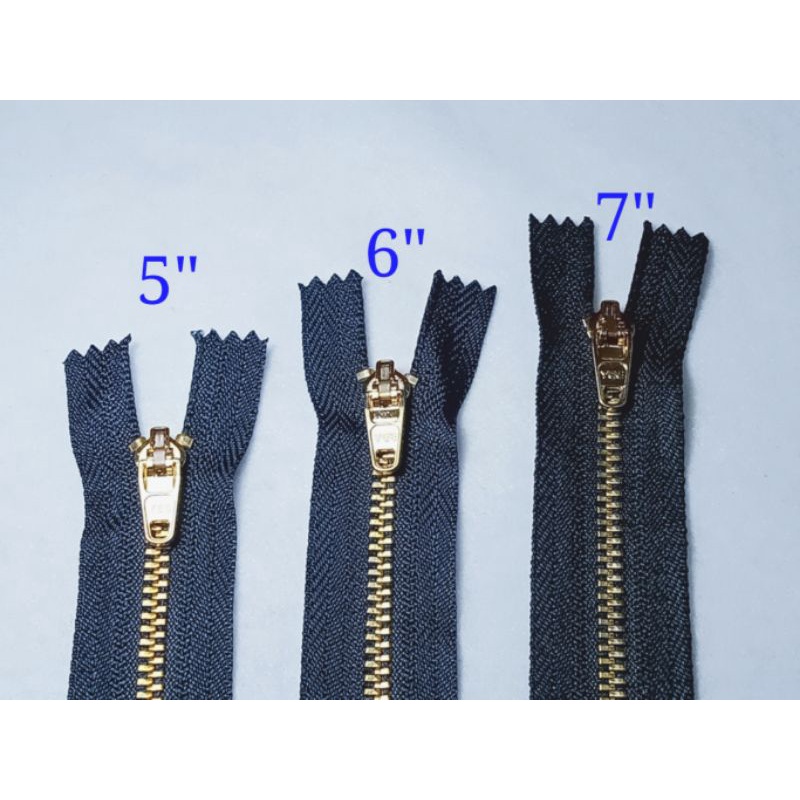 Resleting celana jeans yee ( ukuran 5" 6" 7" )