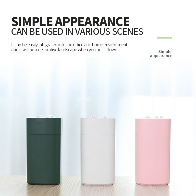 Humidifier Portable Diffuser Aroma Terapi Pengatur kelembapan Essential oil