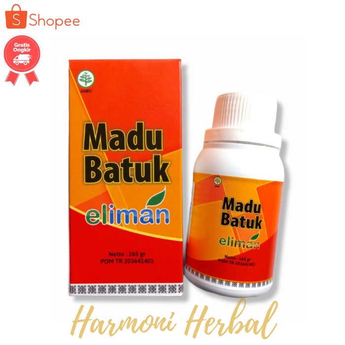 Madu Batu Eliman Dewasa  Batuk El Iman 165gr