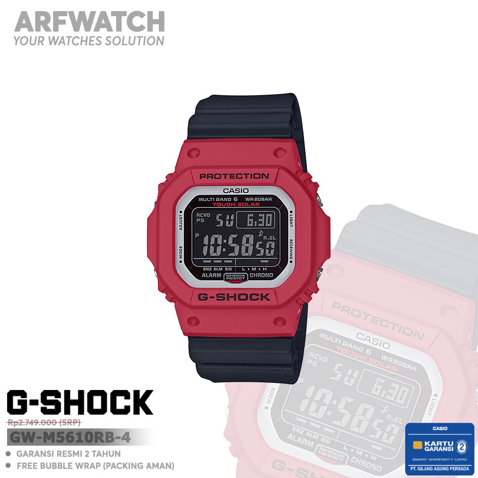 Casio G-Shock GW-M5610RB-4 / GW-M5610RB-4DR Original