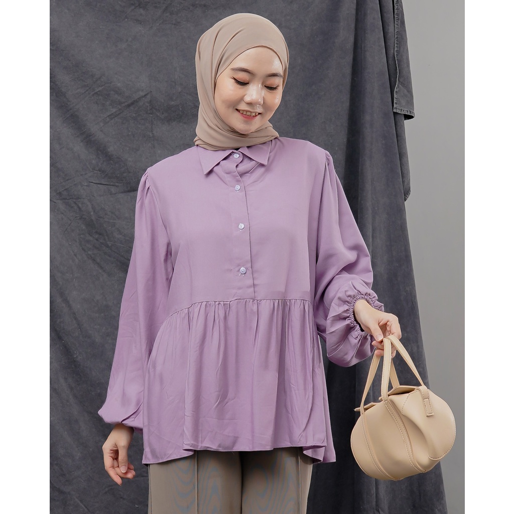 Grosir Baju Atasan Blouse Fashion Wanita Muslim Kamiya