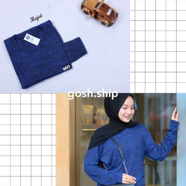 Kaos Rajut GAP Lengan Panjang Murah Wanita Gaya Korea Kaos Rajut GAP Lengan Panjang Murah Wanita Gaya Korea
