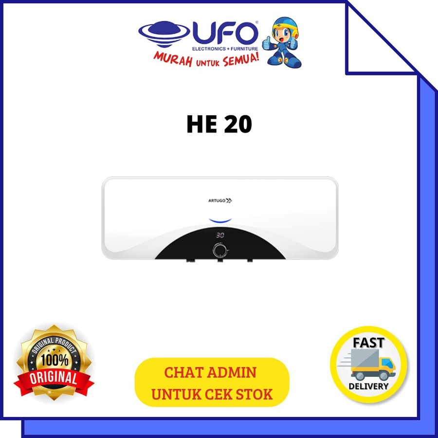ARTUGO WATER HEATER LISTRIK DIGITAL 20 LITER HE20