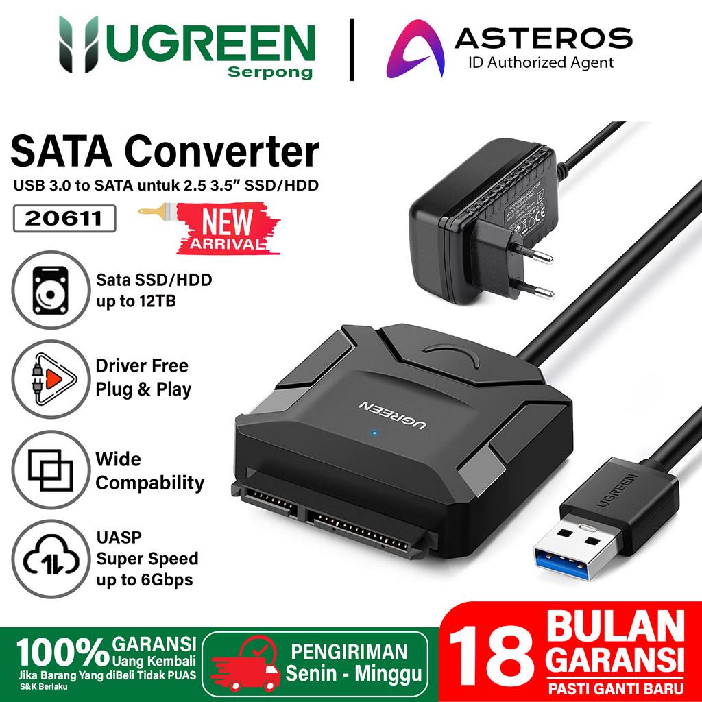 UGREEN Kabel SATA to USB 3.0 Hard Drive Adapter Converter HDD SSD 2.5''