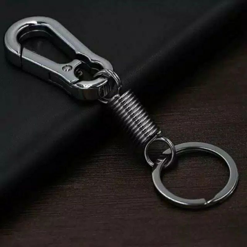 Keychain Carabiner Gantungan kunci motor dan mobil Stainles