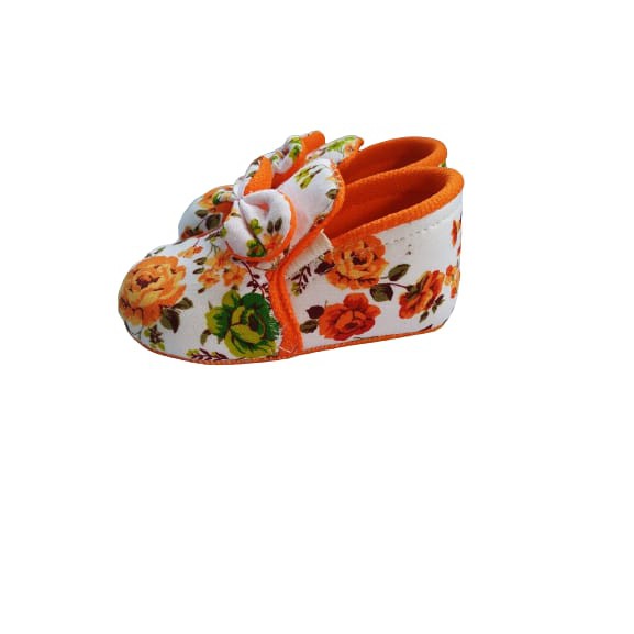 BABY SHOES NEW FLOWER SLIP ON 0-12 BULAN