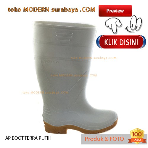 AP BOOT TERRA PUTIH sepatu pria sepatu boots anti air