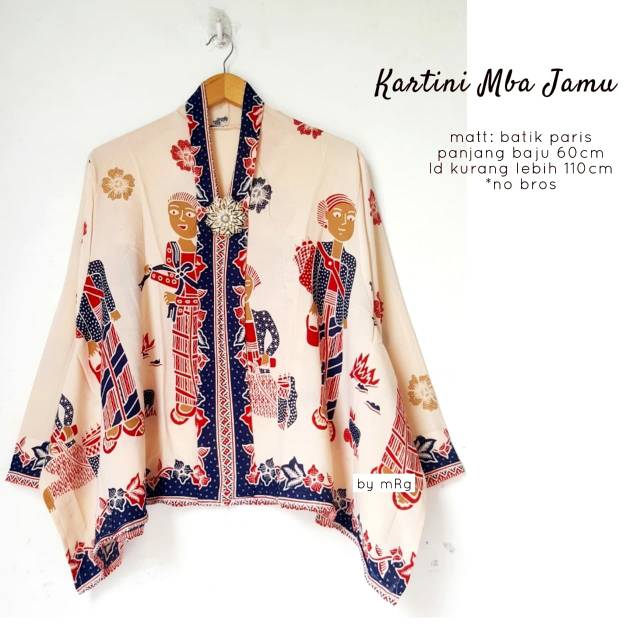 Blouse Batik Kartini Premium Solonan, Blouse Kantoran, Blouse Kerja, Bahan Paris