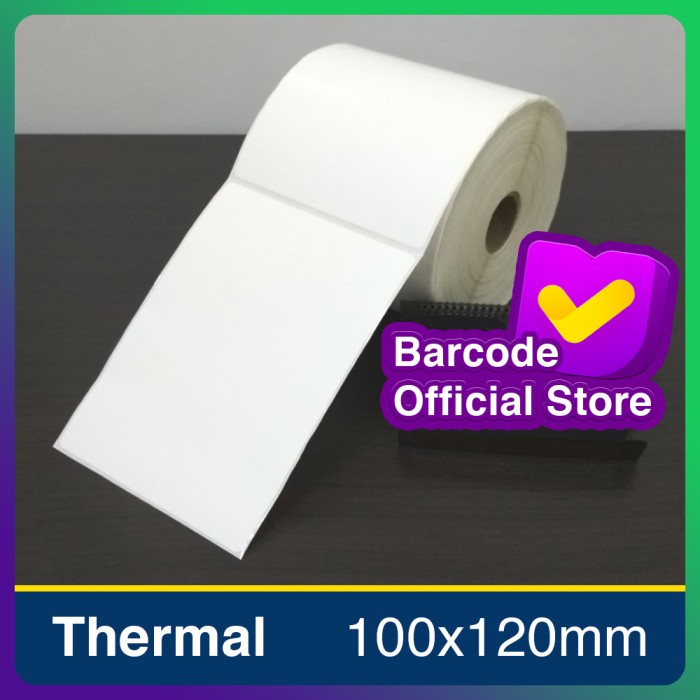 

LABEL BARCODE 100 X 120 KERTAS STICKER THERMAL 100x120 mm (500pcs)