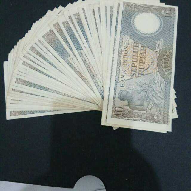Uang kuno 10 rupiah asli original
