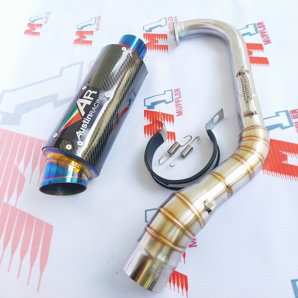 Knalpot Racing Nmax Aerox Pcx Vario Adv Lexi Scoopy Beat Mio Xmax Fullsystem Austin-3