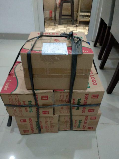 Toples Tabung Kecil Plastik Kue Permen Kacang Makanan 325gr Logo 319 1 Lusin - By Gosend