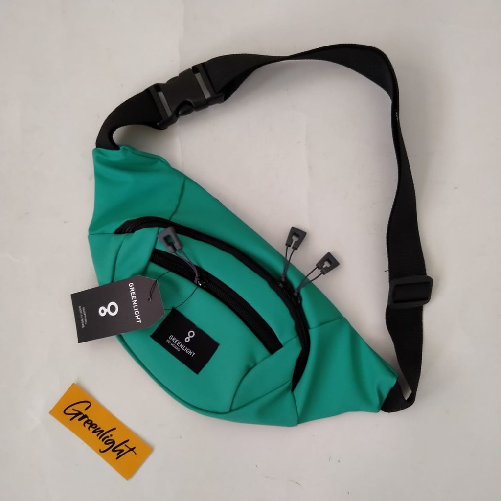 Tas Slempang Pria Free Stiker Waist Bag 3second Tas Distro Keren Tas Selempang Serbaguna