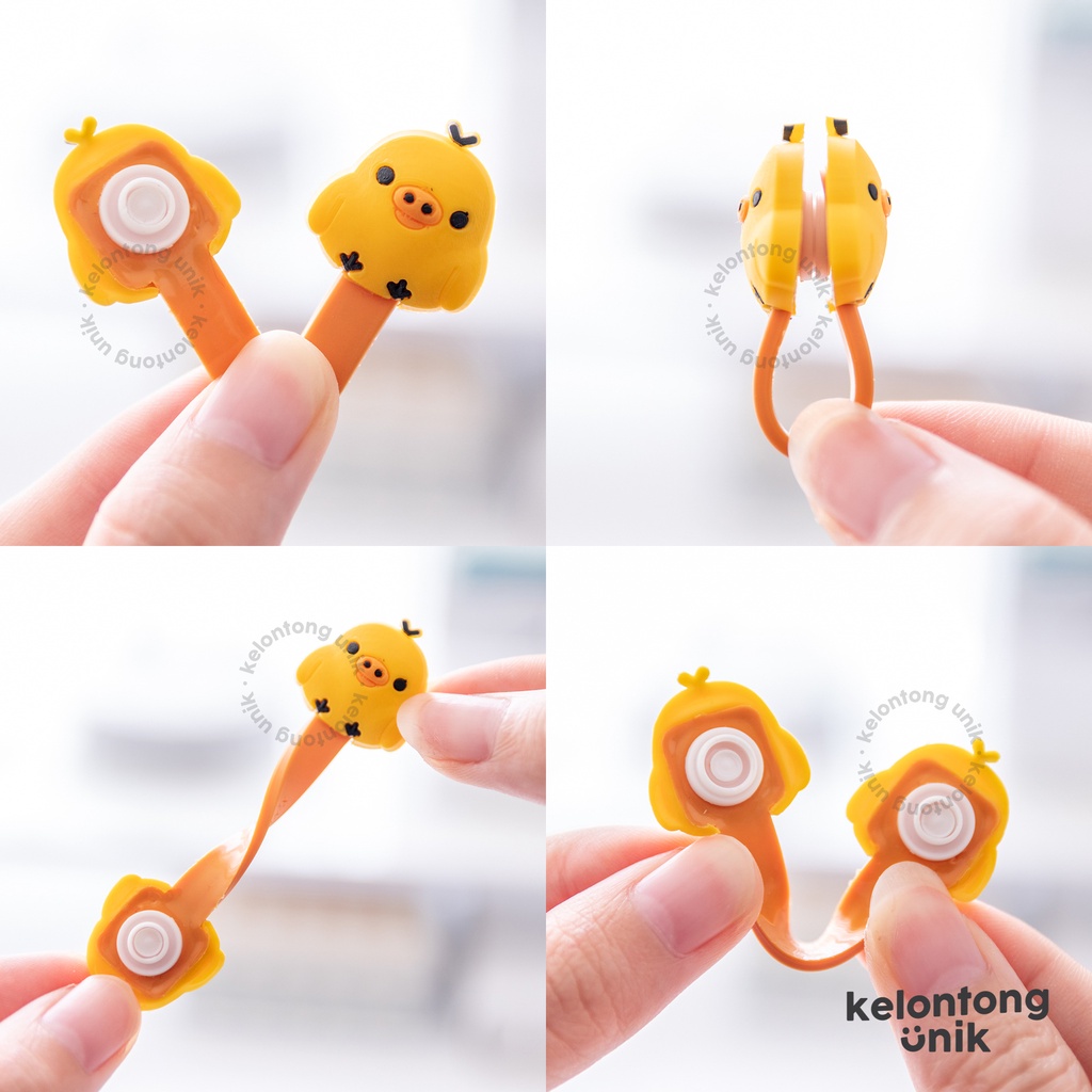 KECIL - Penjepit Kabel/ Klip Kabel/ Pengikat Kabel/ Penggulung Kabel/ Cord Holder