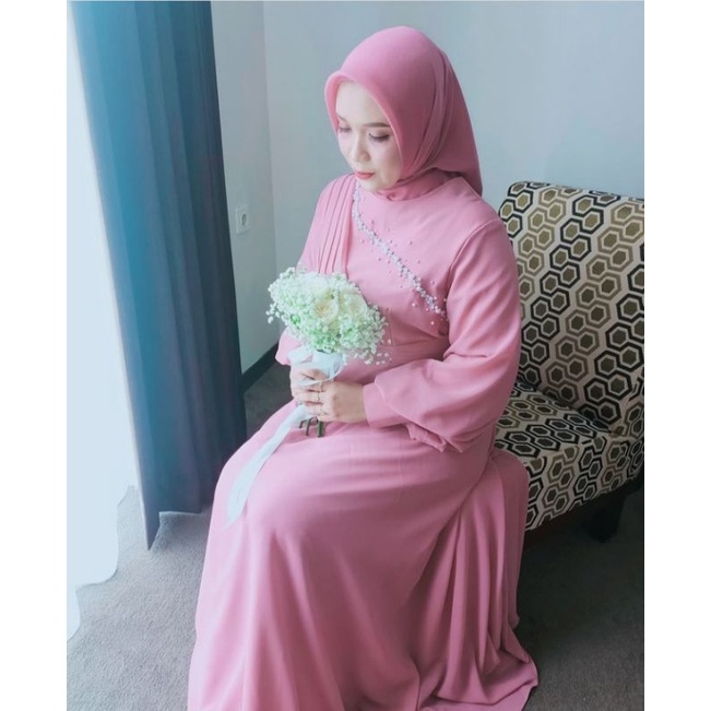 Sale !!!! ( siap kirim / ready stock ) gaun pesta muslimah // gaudy dress _ dress kondangam _ dress pesta _ dress pesta muslimah _ dress wanita muslimah _ dress lamaran