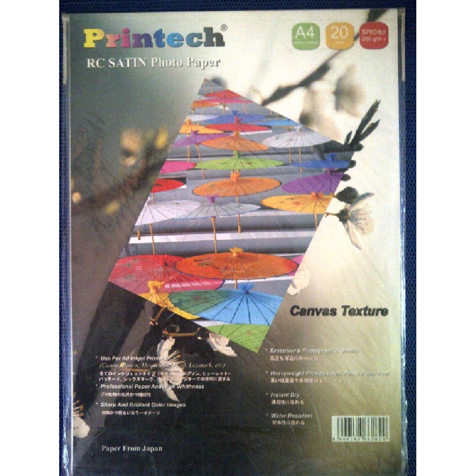 

Printech Photo Paper RC Satin Canvas Texture 260GSM