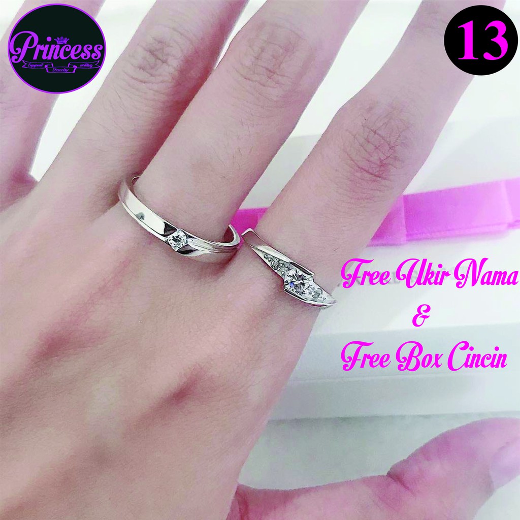cincin kawin platinum cincin nikah platinum couple PJ13