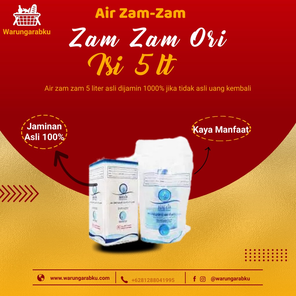 Jual Air Zam Zam Original 5 Liter Shopee Indonesia 7121